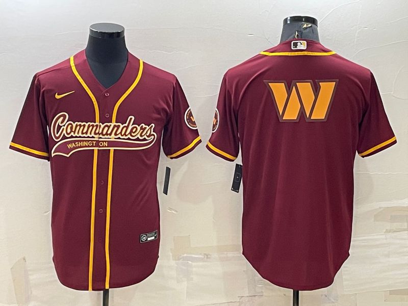 Men Washington Redskins Blank Red 2022 Nike Co branded NFL Jerseys->green bay packers->NFL Jersey